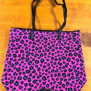 Vera Bradley Pink and Black Leopard Tote